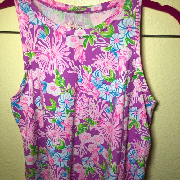 LILLY PULITZER Luxletic Westley floral tropical Tank top size XS - Picture 5 of 9